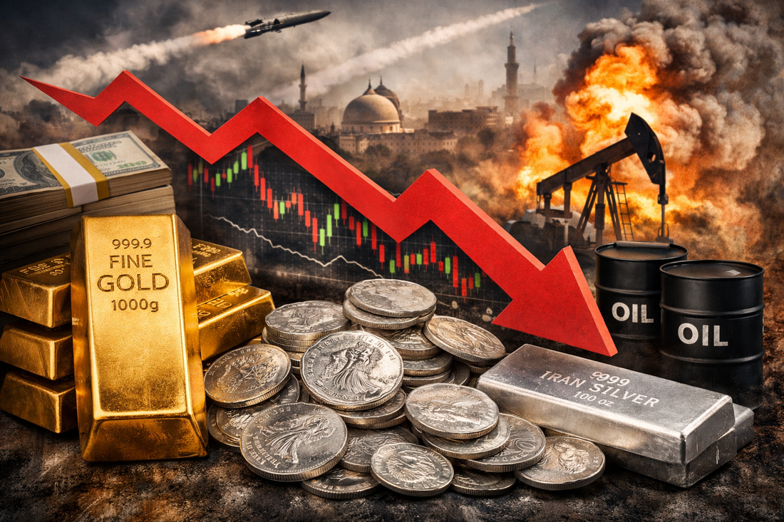 Iran-Krieg und schwache Konjunktur setzen Gold und Silber unter Druck – Warum Edelmetalle aktuell fallen