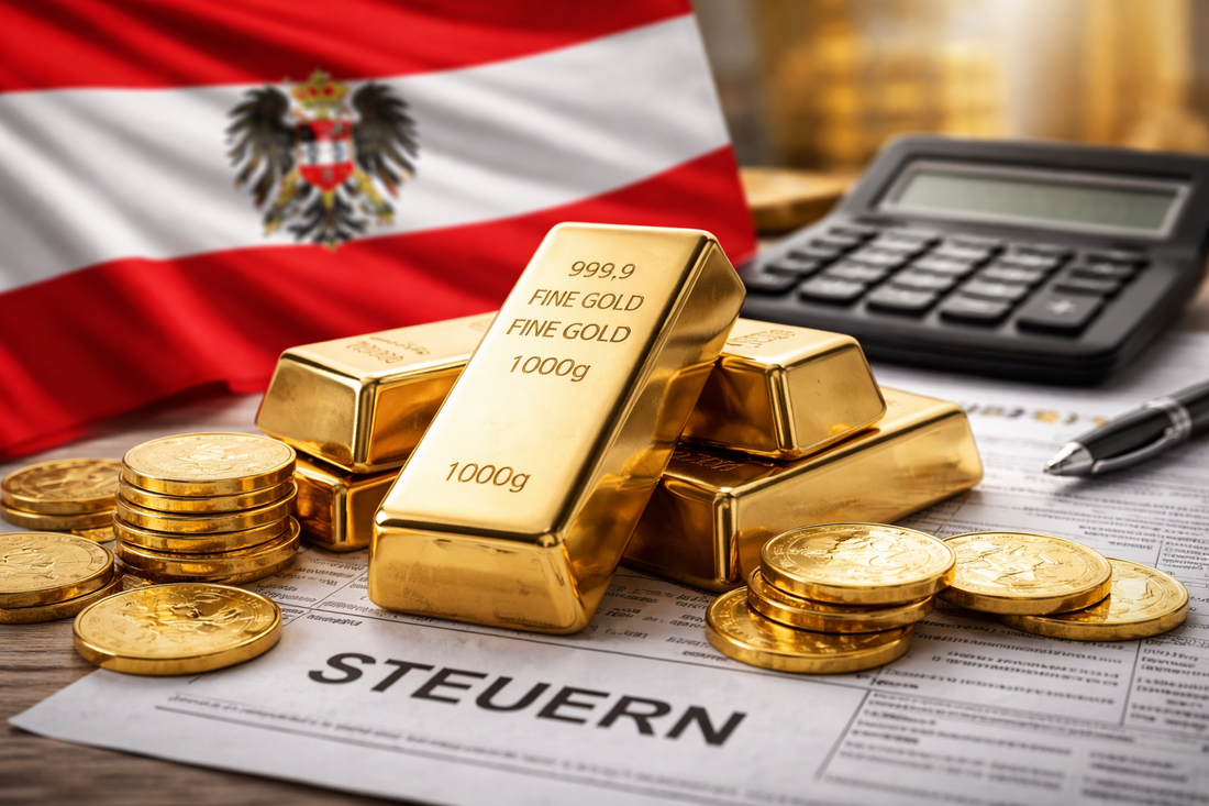 Gold Steuer Österreich – Anlagegold und Besteuerung mit Goldbarren