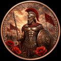 Ares - Griechische Mythologie – 1 oz Kupfermedaille