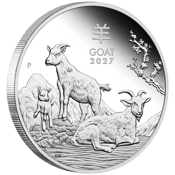 Lunar Series III – Year of the Goat 2027 | 1 oz Silber Proof | Perth Mint