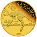 Australien Känguru Mini Roo 0,5g Gold 999,9 Polierte Platte 2026 – Perth Mint**