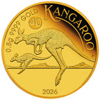 Australien Känguru Mini Roo 0,5g Gold 999,9 Polierte Platte 2026 – Perth Mint**