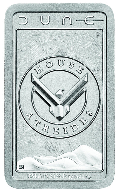 Dune – House Atreides | 10 g Silberbarren | Ag .999 | Perth Mint | 2026