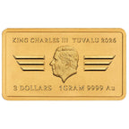 Top Gun 40 Jahre 2026 – Wertseite mit König Charles III. und Nennwert 3 TVD