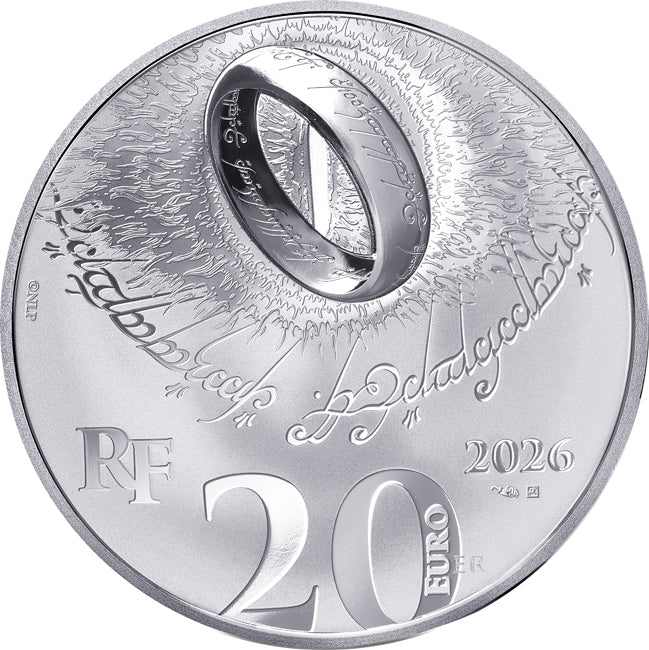 Silbermünze 1 oz – Der Herr der Ringe 2026 | Ag .999 | Proof | Monnaie de Paris | Limitiert 2.000 Stück