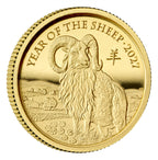 Lunar Schaf 2027 – 1/40 oz Goldmünze | Au .9999 | PP | Royal Mint