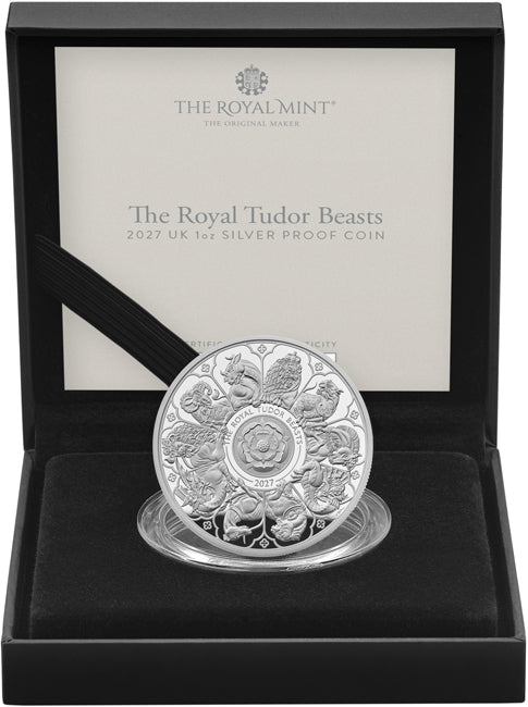 Tudor Beasts Completer 2027 – 1 oz Silbermünze | Ag .999 | PP | Royal Mint