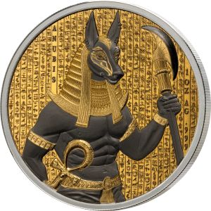 1 oz Silber Golden Darkness of Egypt – Anubis - AllCollect