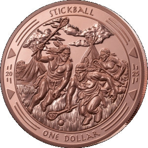 Legacy of Sioux – 3 oz Stickball – Sammlermünze | Vorderseite | MM-Edelmetalle