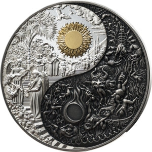 Versus – Heaven & Hell 2025 – 3 oz Silbermünze | Vorderseite | MM-Edelmetalle