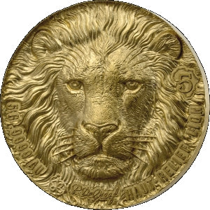 Big Five Africa – Lion 2025 – 5 g Goldmünze | Vorderseite | MM-Edelmetalle