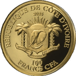 Big Five Africa – Lion 2025 – 5 g Goldmünze | Rückseite | MM-Edelmetalle