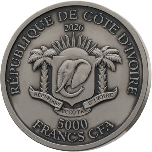 Big Five Africa – Lion 2026 – 10 oz Silbermünze | Rückseite | MM-Edelmetalle
