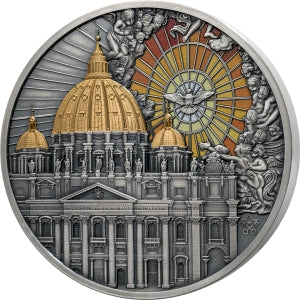 P. de Greef – San Pietro in Vaticano 2025 – 1 kg Silbermünze | Vorderseite | MM-Edelmetalle