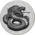 Fidschi Year of the Snake 1 oz Silber 2025 - High Relief