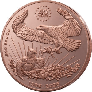 Giant Copper Investment – Eagle 2026 – 5 oz Kupfermünze | Vorderseite | MM-Edelmetalle