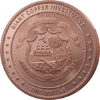 Giant Copper Investment – Eagle 2026 – 5 oz Kupfermünze | Rückseite | MM-Edelmetalle