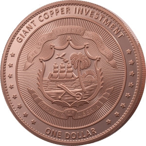 Giant Copper Investment – Eagle 2026 – 5 oz Kupfermünze | Rückseite | MM-Edelmetalle