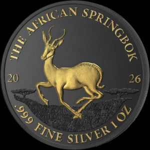 Golden Enigma, Springbok 1 OZ Silber - 2026