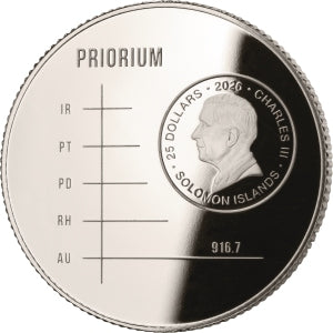 Priorium 2026 – 1/6 oz Goldmünze | Rückseite | MM-Edelmetalle