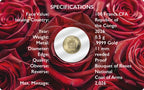 Roses of Gold 2026 – 0,5 g Goldmünze | Rückseite | MM-Edelmetalle