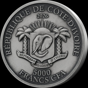 Big Five Asia – Completer Coin 2026 – 5 oz Silbermünze | Rückseite | MM-Edelmetalle