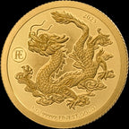 Rare Edition – Chinese Dragon 2025 – 1 g Goldmünze | Vorderseite | MM-Edelmetalle