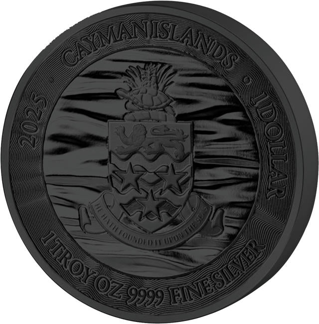 Golden Enigma Schildkröte 2025 – 1 oz Silber | Kaimaninseln