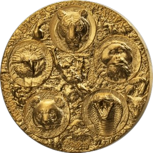 Big Five Asia – Completer Coin Gold 2026 – 1/2 oz Goldmünze | Vorderseite | MM-Edelmetalle