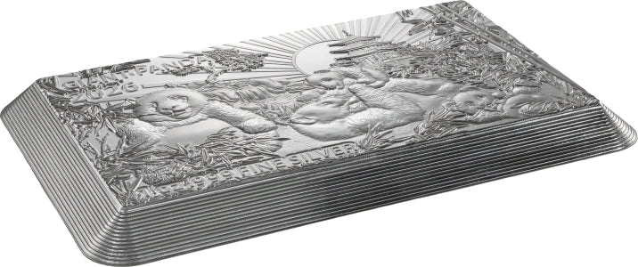 Premium Size Silver Bar – Panda Family 2026 – 1 oz Silbermünze | Produktbild 3 | MM-Edelmetalle