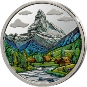 Impressions of Earth – Alpine 2026 – 1/2 oz Silbermünze | Vorderseite | MM-Edelmetalle