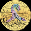 Golden Holographic – 1 oz Loch Ness – Sammlermünze | Vorderseite | MM-Edelmetalle