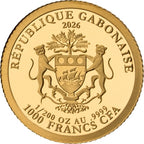 Lunar Year Horse 2026 – 1/200 oz Goldmünze | Rückseite | MM-Edelmetalle