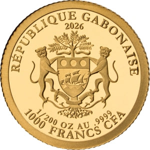 Lunar Year Horse 2026 – 1/200 oz Goldmünze | Rückseite | MM-Edelmetalle