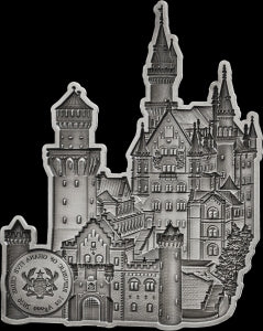 Monuments – Neuschwanstein 2026 – 1 oz Silbermünze | Rückseite | MM-Edelmetalle
