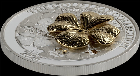 Golden Leaf Collection – Glücksklee 2026 – 1 oz Silbermünze – Ansicht 3
