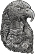 Soul of a Nation – Eagle Collage 2026 – 3 oz Silbermünze | Vorderseite | MM-Edelmetalle