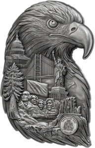 Soul of a Nation – Eagle Collage 2026 – 3 oz Silbermünze | Vorderseite | MM-Edelmetalle