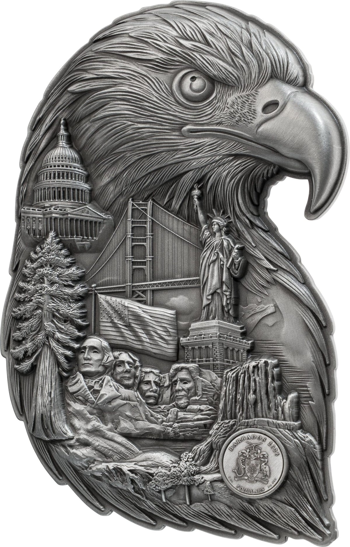 Soul of a Nation – Eagle Collage 2026 – 3 oz Silbermünze | Produktbild 4 | MM-Edelmetalle