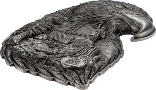 Soul of a Nation – Eagle Collage 2026 – 3 oz Silbermünze | Rückseite | MM-Edelmetalle