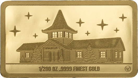 Wishing Bar – Weihnachtswunsch 2026 – 1/200 oz Goldbarren – Ansicht 2