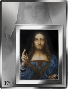 Eternal Masterpieces – Salvator Mundi 2026 – 1/2 oz Silber-Münzbarren – Produktansicht