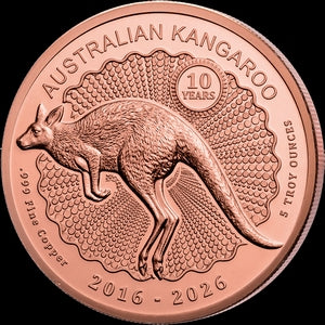 Giant Copper Investment – Kangaroo 2026 – 5 oz Kupfermünze | Vorderseite | MM-Edelmetalle