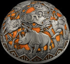 Big Five Africa – Halbkugelmünze 2026 – 2 oz Silbermünze – Ansicht 2