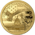 250 Years Independence USA 2026 – 0,5 g Gold Au .9999 | Vorderseite | MM-Edelmetalle