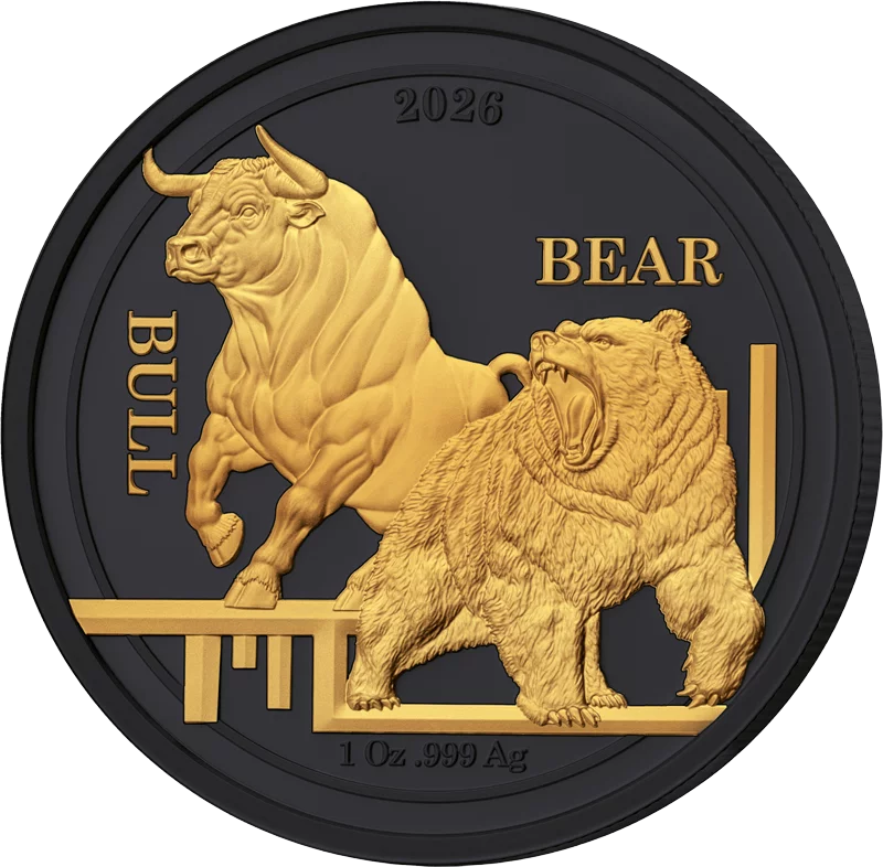Bull and Bear - Enigma Edition 2026 - 1 Unze Silber