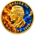Harmony of Opposites Maple Leaf 2026 – Rückseite mit König Charles III und Nennwert 5 CAD