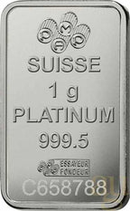 Platinbarren 1 g – Fortuna | Pt .9995 | PAMP | Schweiz