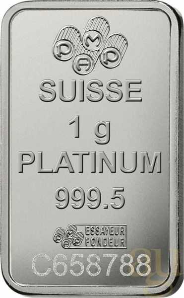 Platinbarren 1 g – Fortuna | Pt .9995 | PAMP | Schweiz