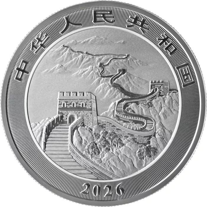 China Dragon 2026 – 1 oz Silbermünze | Ag .999 | BU | Golden Dragon Card
